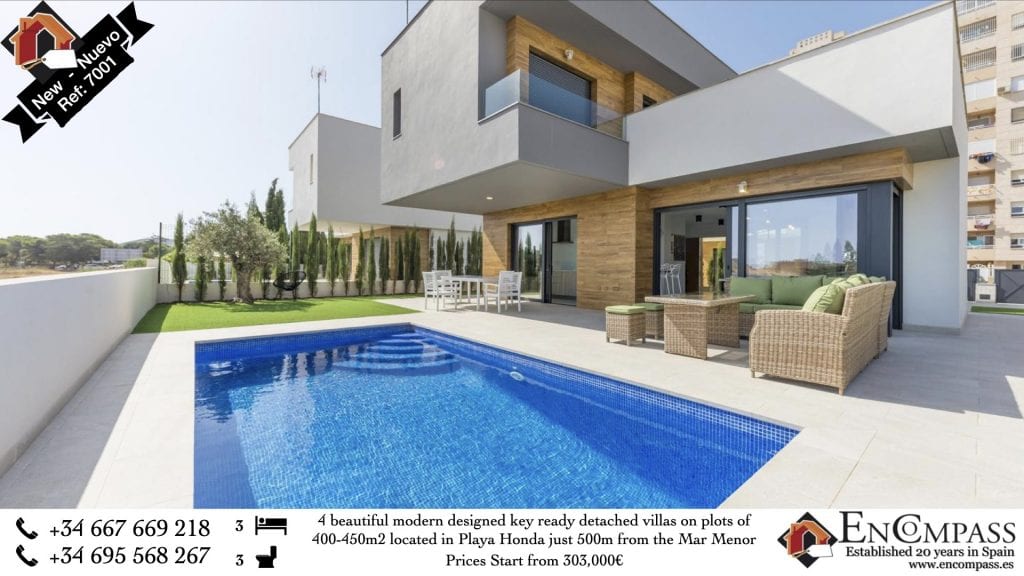 New homes for sale in the sun Murcia Mar Menor